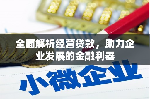 辽源全面解析经营贷款，助力企业发展的金融利器