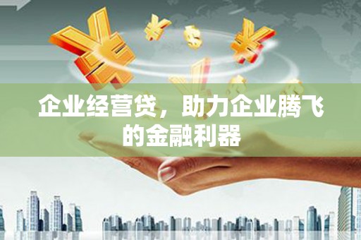 文峰企业经营贷，助力企业腾飞的金融利器