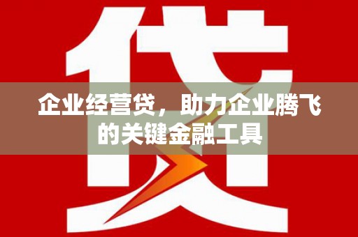 沁县企业经营贷，助力企业腾飞的关键金融工具