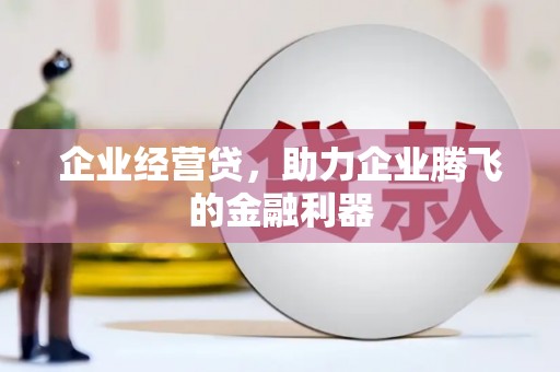 进贤企业经营贷，助力企业腾飞的金融利器