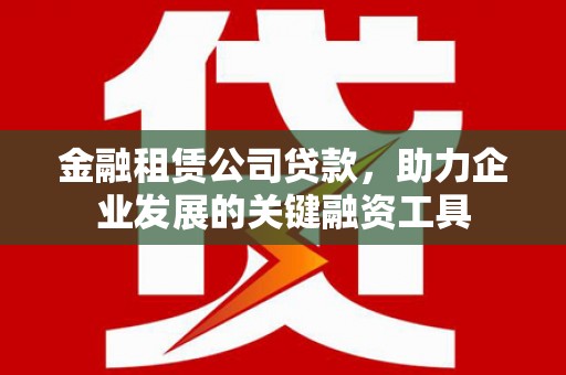 横县金融租赁公司贷款，助力企业发展的关键融资工具