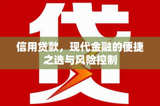 集贤信用贷款，现代金融的便捷之选与风险控制