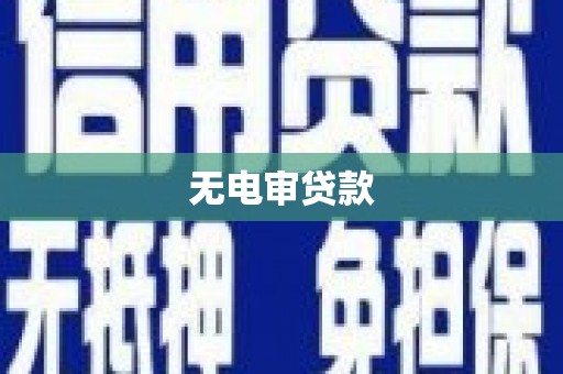 六安无电审贷款