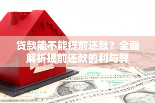 屏山贷款能不能提前还款？全面解析提前还款的利与弊