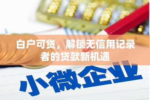 南木林白户可贷，解锁无信用记录者的贷款新机遇