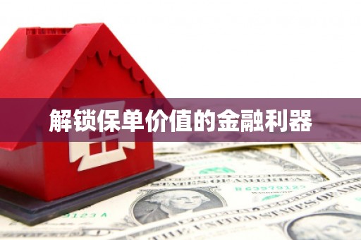 莲都解锁保单价值的金融利器