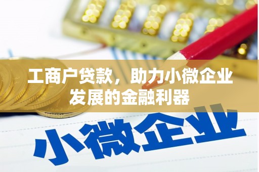 武鸣工商户贷款，助力小微企业发展的金融利器