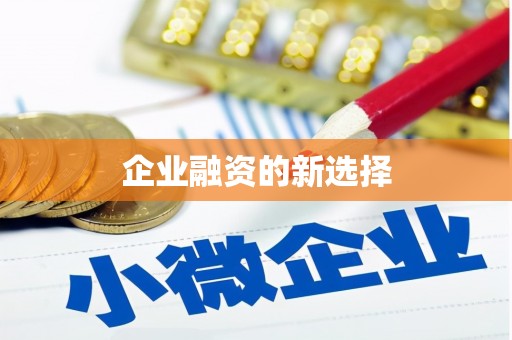 冕宁企业融资的新选择