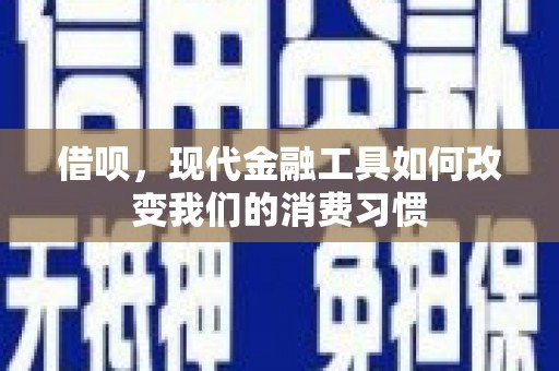 连南借呗，现代金融工具如何改变我们的消费习惯