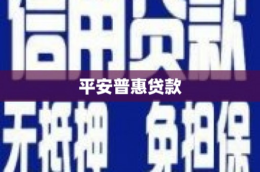 紫云平安普惠贷款