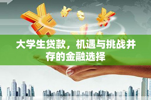 麦积大学生贷款，机遇与挑战并存的金融选择