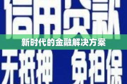 丰宁新时代的金融解决方案